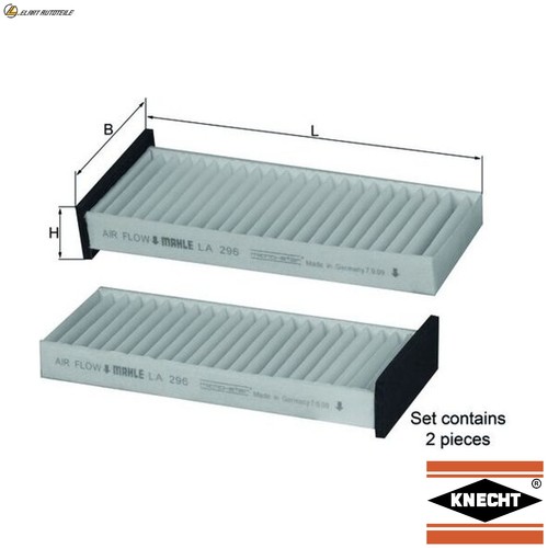 Interior air filter - la, 296/s