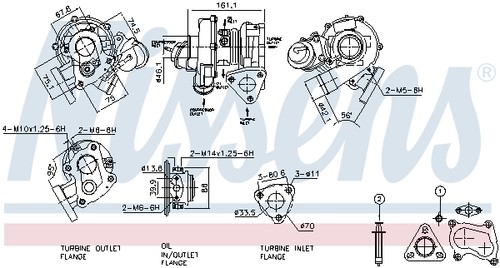 For nissens 93113 turbocharger - for,