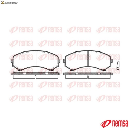 Brake pad set - pad,
