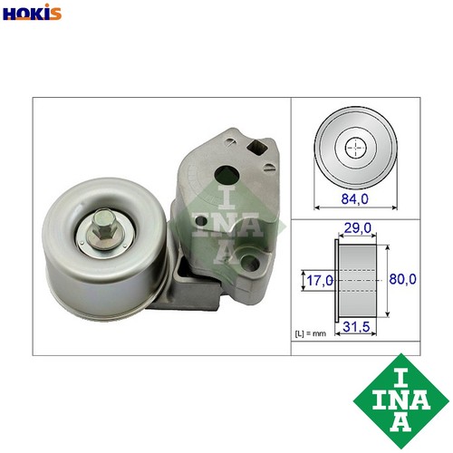 Belt tensioner vribbed - vribbed,