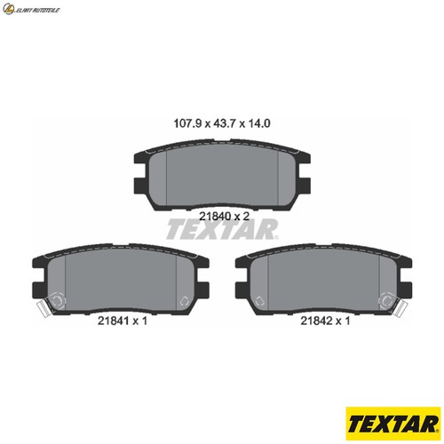 Brake pad set disc - brake,
