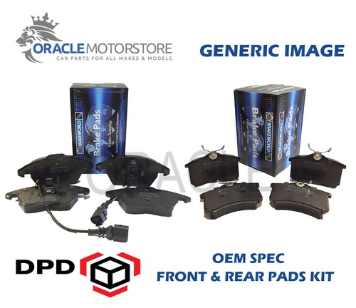 Oem spec front rear pads - pads, for