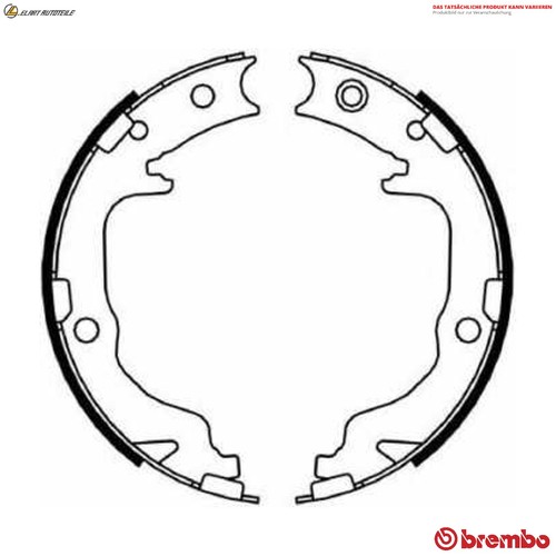 Brake shoe set parking - brake,