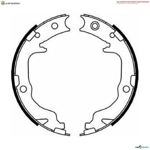 Brake shoe set parking - shoe,