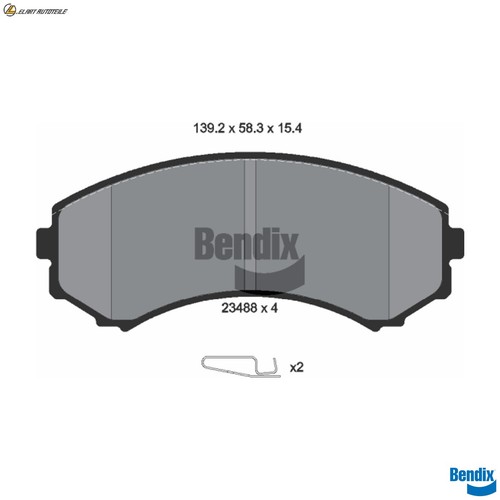 Brake pad set disc - pad,