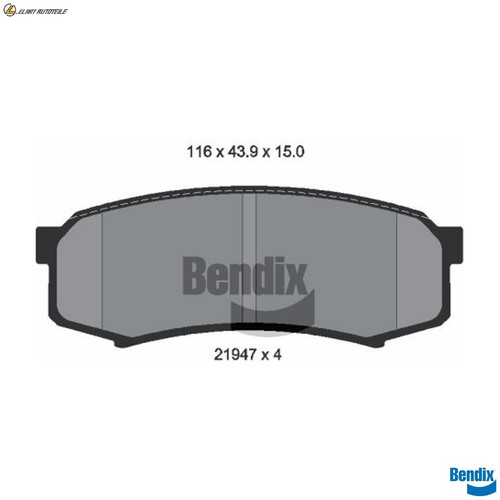 Brake pad set disc - pad,